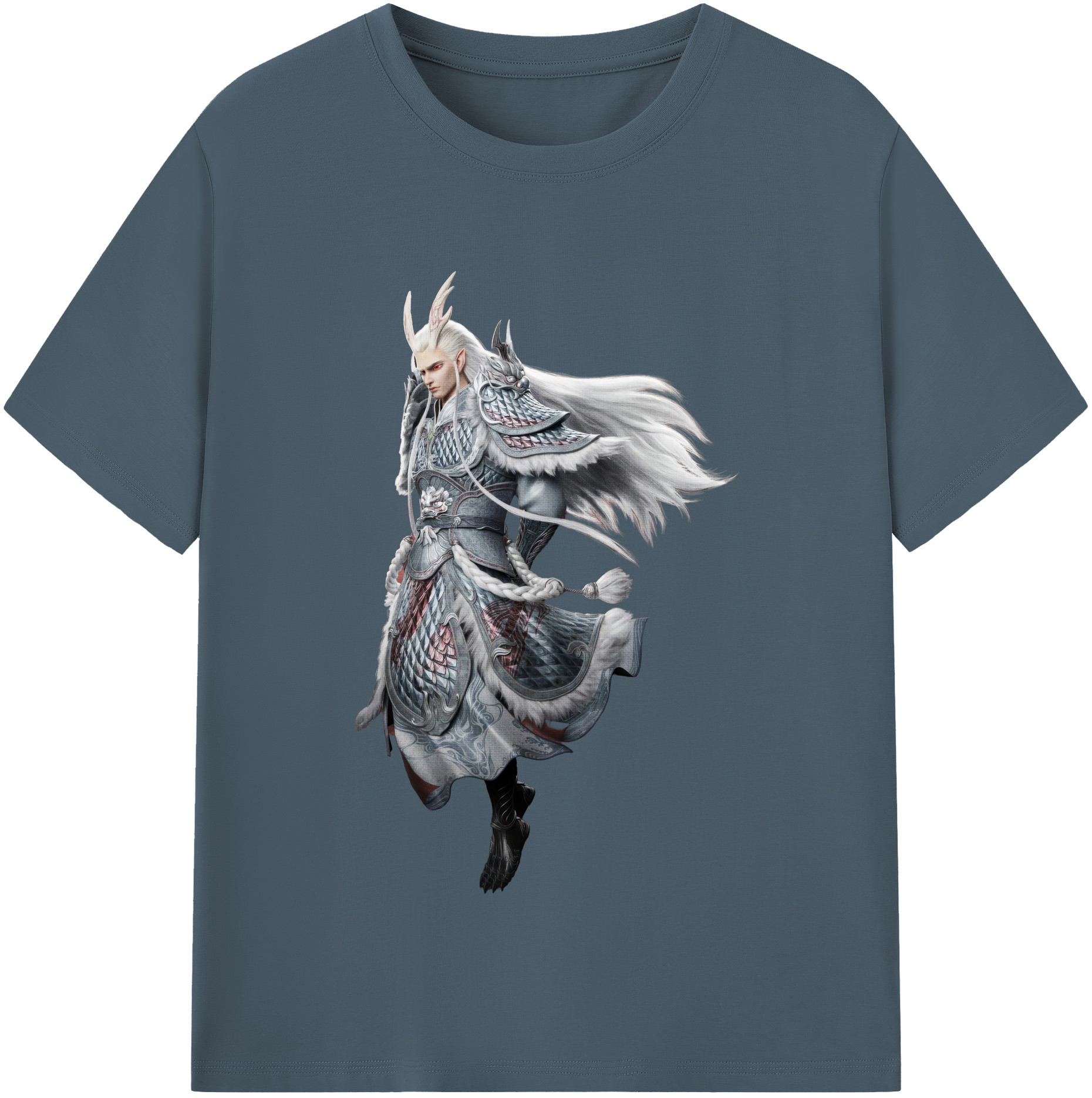 （画像用） Ne Zha 2 ナタ 魔童の大暴れ 綿100％半袖Tシャツ（フロントプリント）